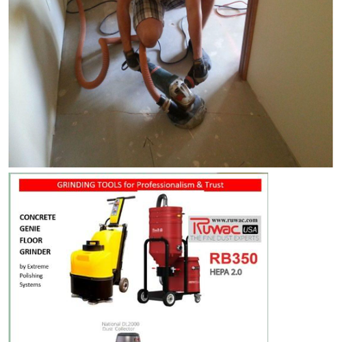 Grinding services at Topaz Flooring