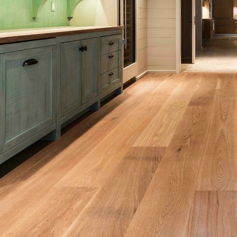 hardwood flooring in living room area