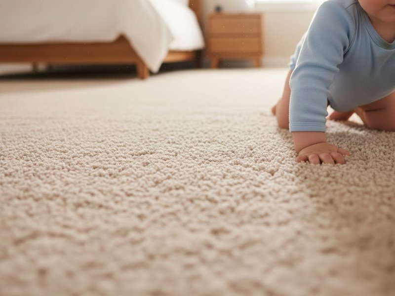 Colorful room with clean carpet flooring
